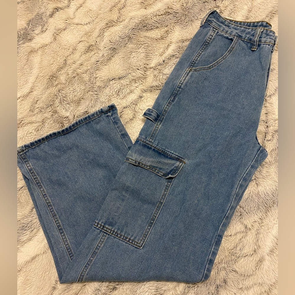 High waist Cargo Jeans